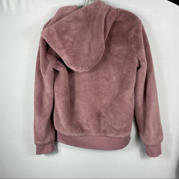 Athleta Jackets & Coats Athleta Girl Cozy Faux Fur Pink Ritual